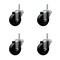 Service Caster 35 Inch Hard Rubber Wheel Swivel 34 Inch Threaded Stem Caster Set Service Caster SCC-TS20S3514-HRS-34212-4 - alternate 1